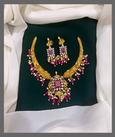 Antic Kante with White Pearl and Pink in Nakshi - NN00174